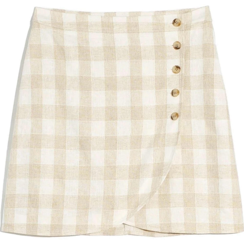 Madewell plaid mini skirt